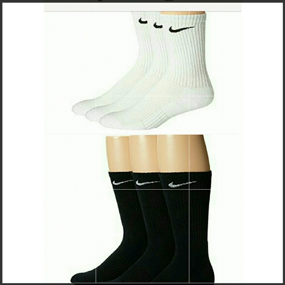 Women\u0027s 6 Pairs Nike Crew Socks, 9_12 Shoe Size NWT